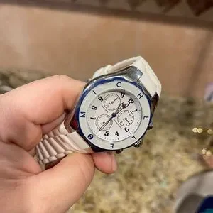 Michele | Accessories | White And Navy Blue Michele Watch  display picture 1